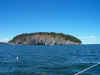 Bald Porcupine Island, marking the outer edge of the inner harbor at Bar Harbor