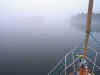 A foggy morning at Buckle Island