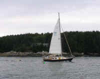 Glissando outside Chebeague Island.  Photo by Dasein.