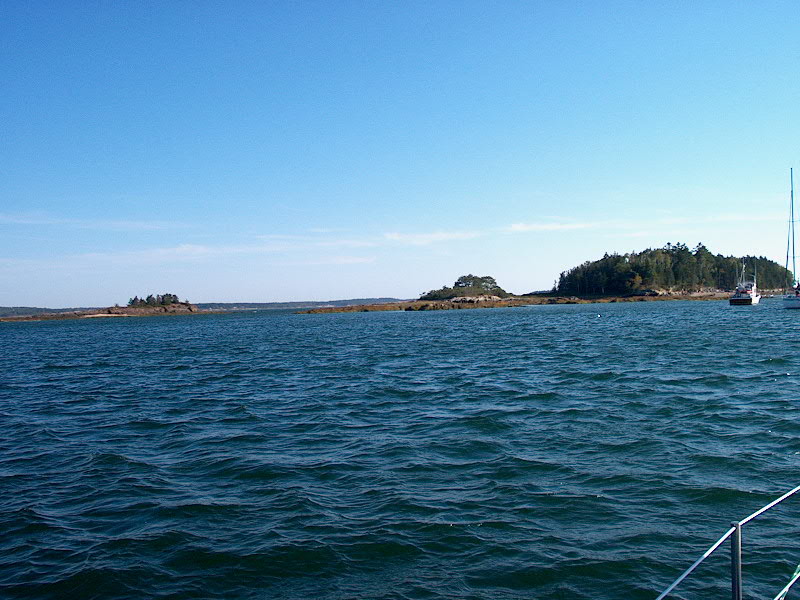 The Goslings, looking south from our mooring